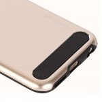 Wholesale Apple iPhone 6 4.7 Aluminum Armor Hybrid Case (Champagne Gold)